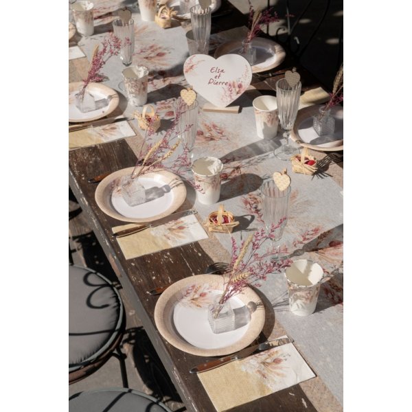 Papptallerkener - Boho Romance - 10-pakning