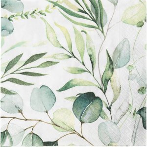 Servietter - Eukalyptus - 33x33 cm - 20-pakning