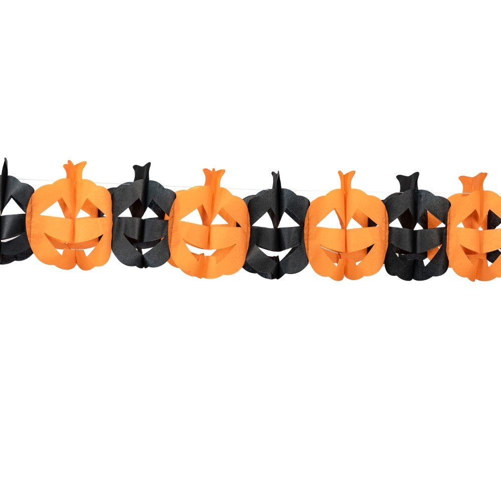 Papirgirlander – Gresskar – 6 m – Halloween-dekorasjoner, Halloween