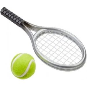 Miniobjekt - Tennisracket med ball