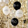 Ballongbukett - 50th Birthday - Svart/Nude