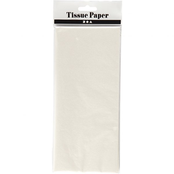 Silkepapir - 6 ark - Perlemor Silkepapir - 6 ark - Perlemor