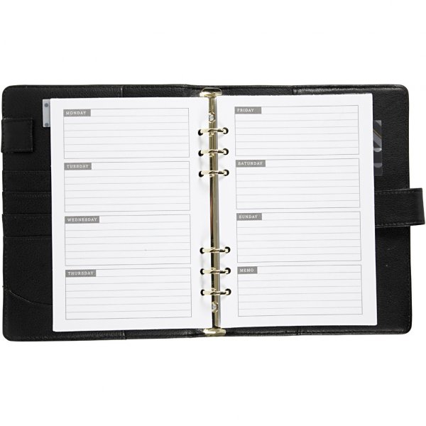 Kalender - 19x23,5 cm - Svart Kalender - 19x23,5 cm - Svart