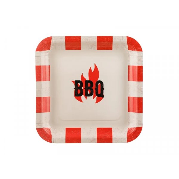 Papptallerkener - BBQ - Grill - 6-pakning - 26 cm Papptallerkener - BBQ - Grill - 6-pakning - 26 cm