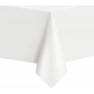 Duk - Plast - Hvit/Transparent - ca. 1,4 x 2,7 m