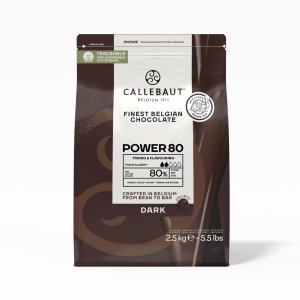 Sjokolade - Power 80 - Callebaut - 2,5 kg Sjokolade - Power 80 - Callebaut - 2,5 kg