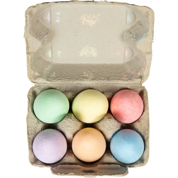 Gatefargestifter - Egg - Pastellfarger - 6-pakning