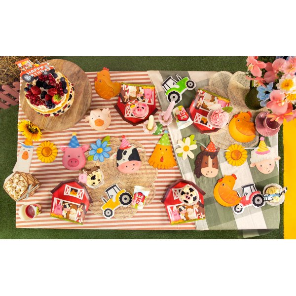 Girlander - Bondeg�rd - Dyr og blomster - 190 cm