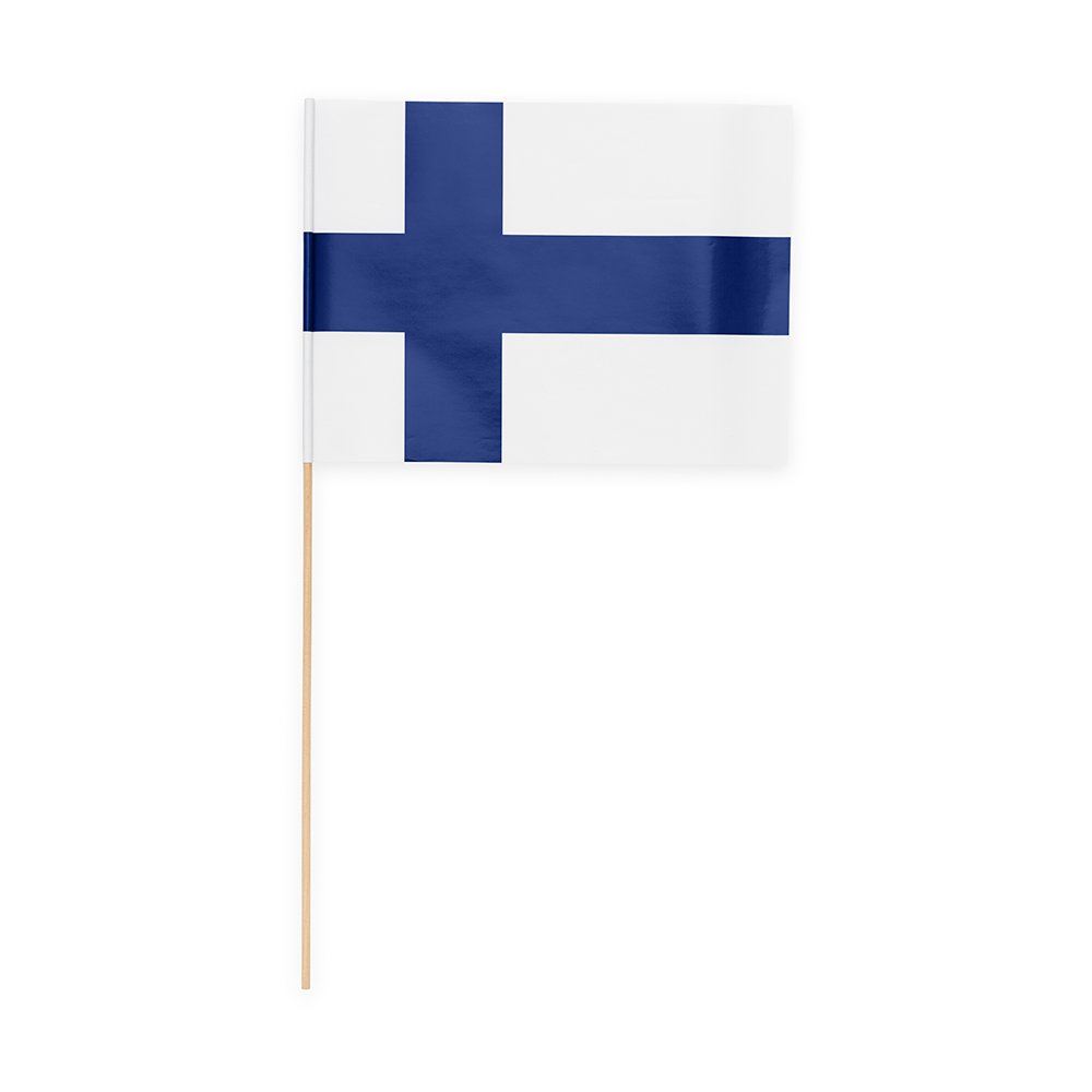 Papirflagg – Finland – 20×30 cm – 10-pakning – Finland, Land