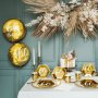 Rund folieballong - Guld - 60th Birthday