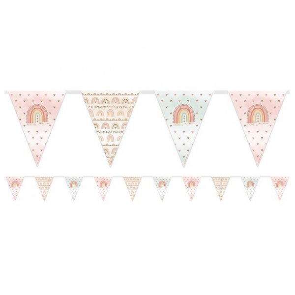 Vimpel - Flagg - Boho Regnbue