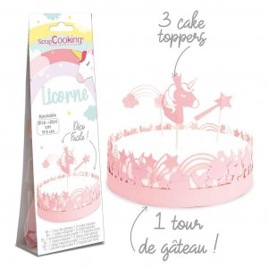 Kakepapir og topping - Enhjørning - ScrapCooking Kakepapir og topping - Enhjørning - ScrapCooking