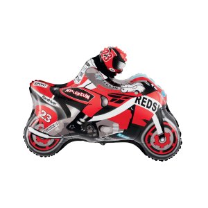 Folieballong - Racing - Motorsykkel - 66x53 cm
