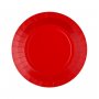 Papirtallerkener - R�de - 22,5 cm - 10-pakning