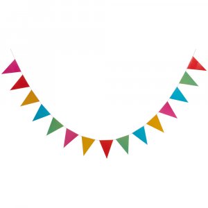 Vimpel - Regnbue - 3,6 m Vimpel - Regnbue - 3,6 m