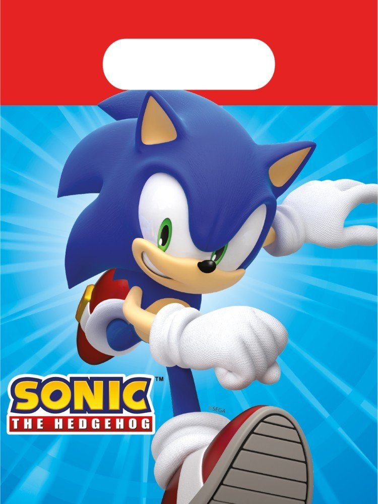 Festposer/Fiskedamposer – Sonic – Papir – 4-pakning – Sonic