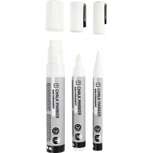 Kritttusj - Hvit - 3-pakning