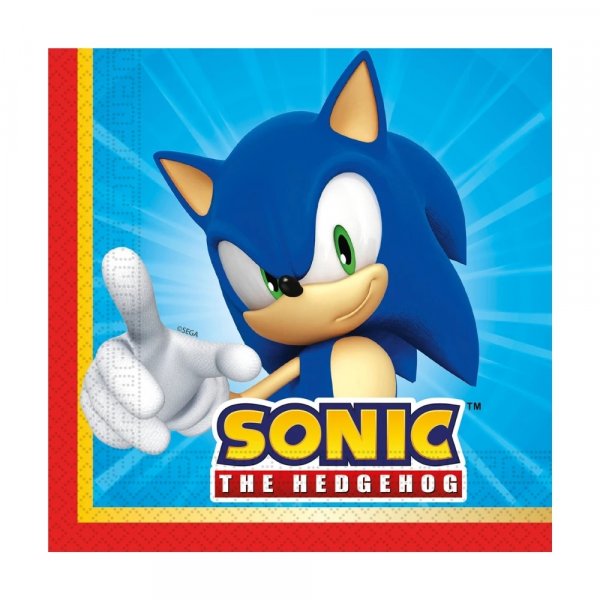 Servietter - Sonic - 20-pakning Servietter - Sonic - 20-pakning