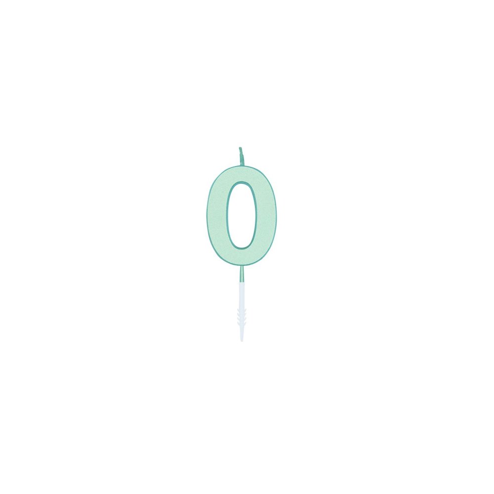 Kakelys – Pastell Mint – 4,5 cm – Kakelys, Kakepynt til fester