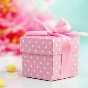 Gaveeske - Rosa prikkete - 10-pakning Gaveeske - Rosa prikkete - 10-pakning