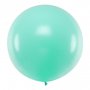 Kjempestor ballong ensfarget - Mintgrnn - Strrelse: 60 cm