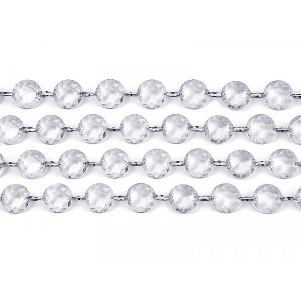 Krystallgirlander - Fargeløs - 1 meter - Kuler 18 mm Krystallgirlander - Fargeløs - 1 meter - Kuler 18 mm