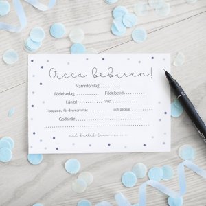 Gjett babyen - 8-pakning - Blå Gjett babyen - 8-pakning - Blå