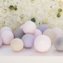 Ballongmiks - Lilla/rosa/gr�/beige - �12 cm - 40 stk