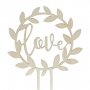 Cake Topper - Love - Rustic Country