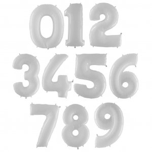 Tallballong - Hvit - 1 m