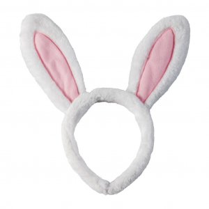 Diadem - Kaninrer - Hvit/Rosa
