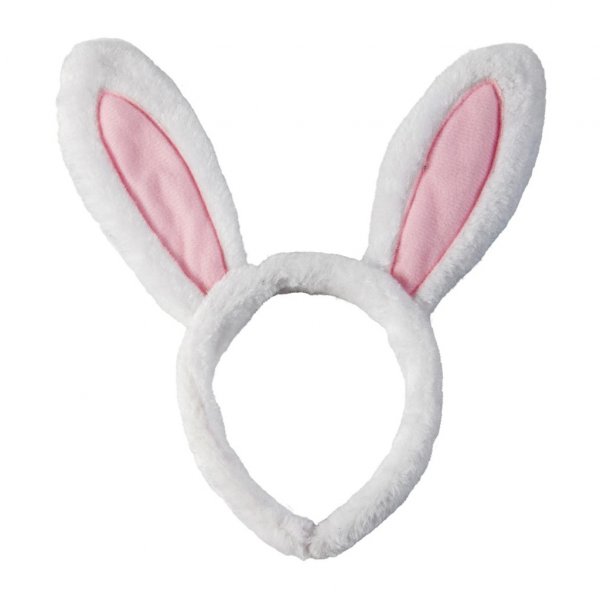 Diadem - Kaninører - Hvit/Rosa Diadem - Kaninører - Hvit/Rosa