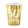 Pappmuggar - Guldmetallic - 50