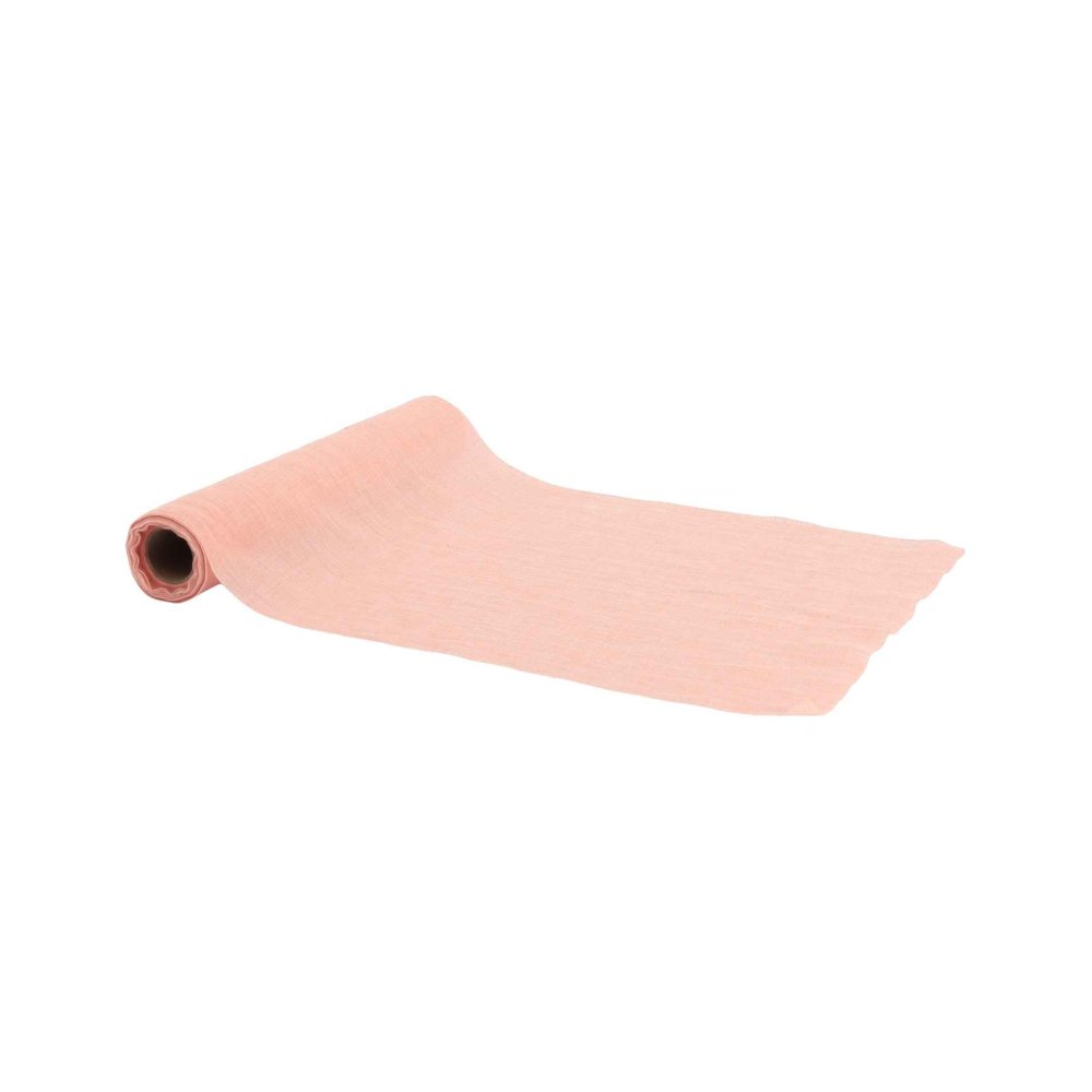 Stoffløper - Rosa - 28 cm x 5 m - Bordløper til fest, Duker og løpere til fester