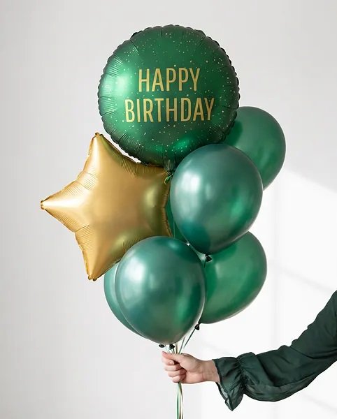 Folieballong - Gratulerer med dagen - Mørkegrønn Folieballong - Gratulerer med dagen - Mørkegrønn