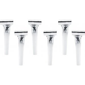 Festhorn - Metallisk - Slv - 6-pakning