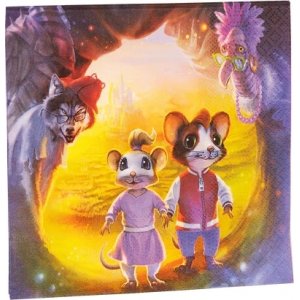 Servietter - Mikke Mus og Helium - Eventyr - 16-pakning