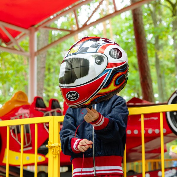 Folieballong - Racing - Hjelm - 51x53 cm Folieballong - Racing - Hjelm - 51x53 cm