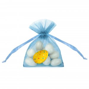 Organzaposer - Lysebl� - 10-pakning