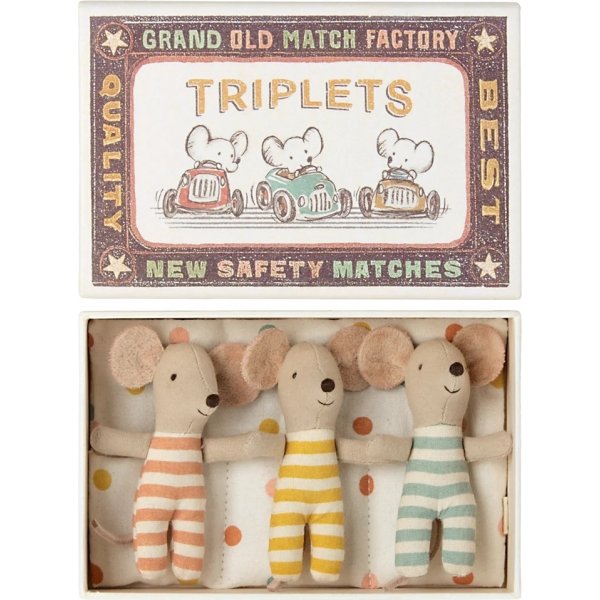 Mus i en fyrstikkeske - Trillinger