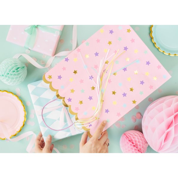 Desserttallerkener - Rosa - gullkant - 6-pakning Desserttallerkener - Rosa - gullkant - 6-pakning