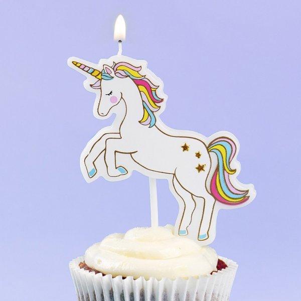 Kakelys - Enhjørning - Vi elsker enhjørninger Kakelys - Enhjørning - Vi elsker enhjørninger