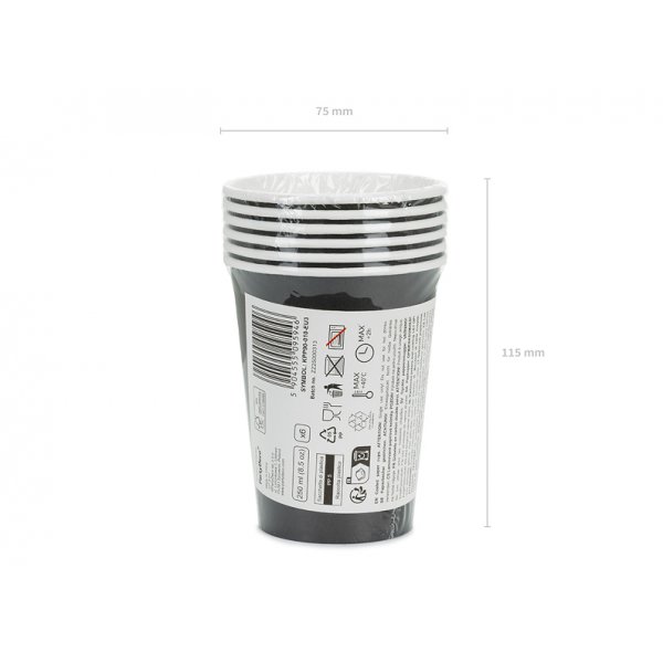 Papirkopp - Svart - 250ml Papirkopp - Svart - 250ml