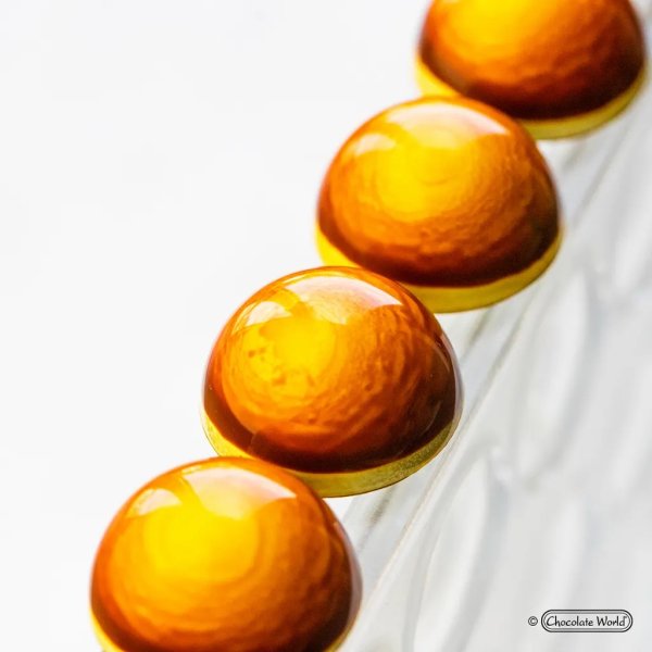 Pralinform - CW1217 Halvkule - 3 cm - Chocolate World Pralinform - CW1217 Halvkule - 3 cm - Chocolate World