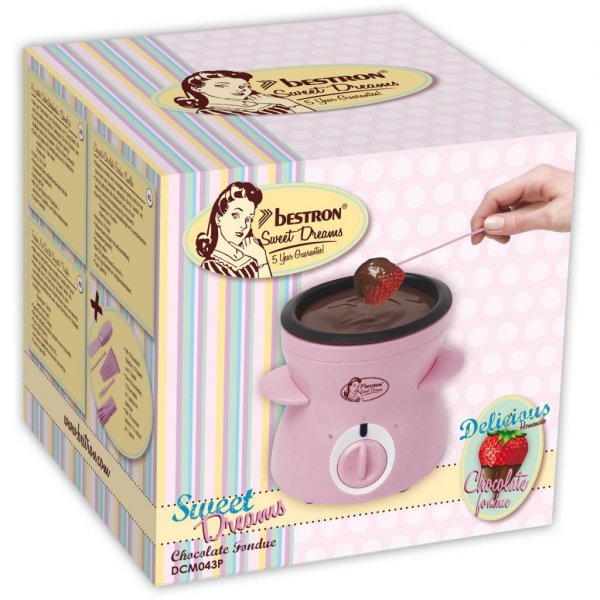Chokladfondue set - Rosa - Bestron Sweet Dreams
