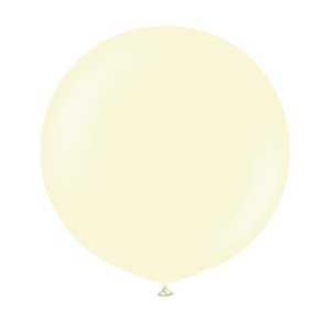 Ballonger ensfargede - Premium 60 cm - Lysegule - 2-pakning