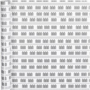 Gaveinnpakning - Hus - Svart/Hvit