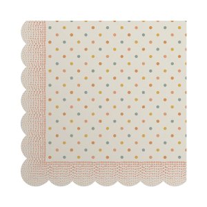 Små servietter - Multi Dots - Rosa - 20-pakning Små servietter - Multi Dots - Rosa - 20-pakning