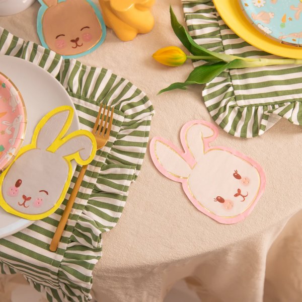 Servietter - Kaniner - 10-pakning Servietter - Kaniner - 10-pakning