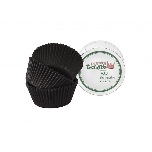 Muffinsformer - Svart - 50-pakning